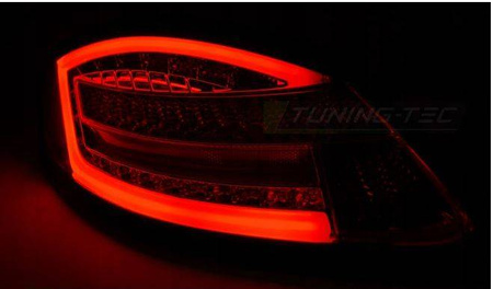 Porsche boxster 05-08 červené dymové led svetlá