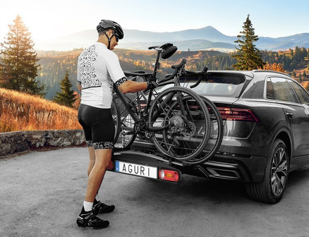 Aguri Active Nosič bicyklov na 4 bicykle čierny