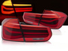 LED zadné svetlá pre BMW F30 11-18 LED bar seq red