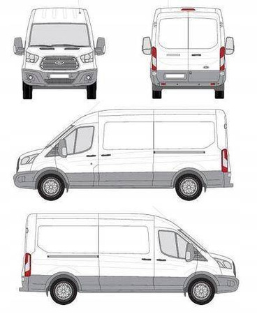 Strešný nosič Ford Transit L3H2 OD 2014-