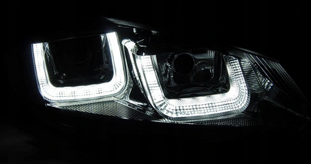 Svetlomety Vw Golf Vi 6 08-12 Black Led Drl