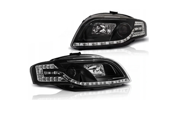 Svetlomety Audi A4 B7 04-08 Led Tube Black