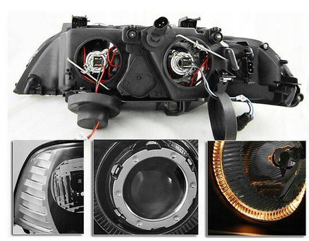 Svetlomety BMW E39 BLACK RINGI