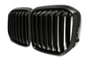 GRIL pre BMW X7 G07 19-22 SINGLE SLAT GLOSS BLACK