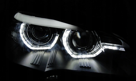 Svetlá Bmw X5 E70 07-10 Krúžky 3d Drl Blk Xenon Afs