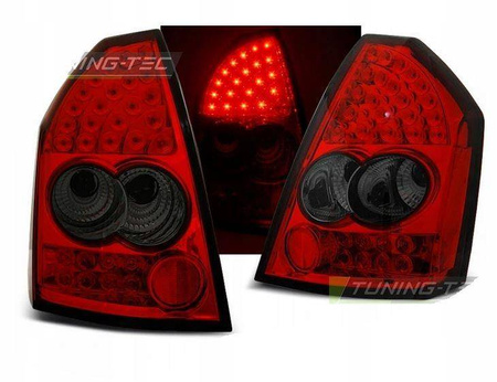 Chrysler 300c 04-08 červené dymové led žiarovky