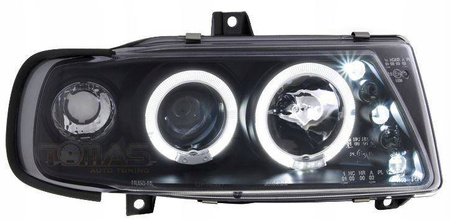 Svetlomety Seat Ibiza Cordoba 6K BLACK RING