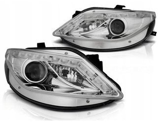 Svetlomety Seat Ibiza 6J 08-12 chrómové smerové led
