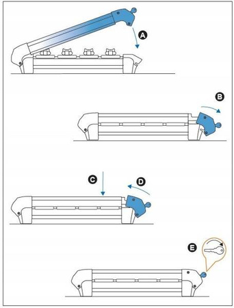 Držiak nosiča lyží Cruz