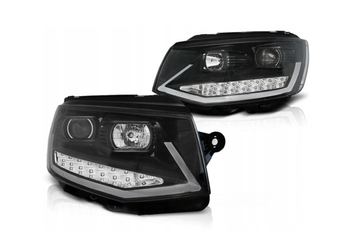 Predné svetlá Vw T6 15- Black Tube Light Led Drl