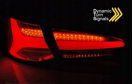 Led červené dymové svetlá pre Ford Focus 4 18-21