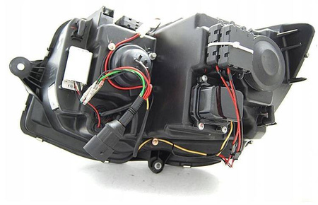 Vw T6 15- čierna trubica led drl dts svetlomety