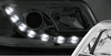 Svetlomety Nové Vw T5 03-09 Chrome Led Drl