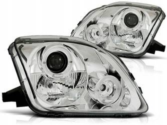 Lampy svetlomety nové HONDA PRELUDE 97-01 CHROME RINGS