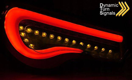 Červené LED tyčové diódové lampy pre Toyota GT86 12-21