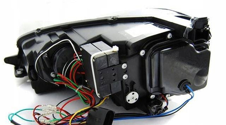 Svetlomety vw golf vii 7 12- čierne led drl gti