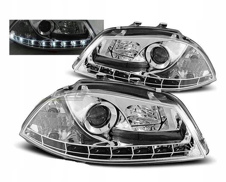 Seat Ibiza 6l 02-08 denné chrómové svetlomety