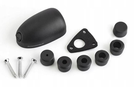 Káblový vstup, strešná priechodka, 2-6 mm, čierna