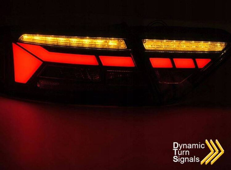 Červeno-dymové LED žiarovky pre AUDI A5 11-16 LIFT
