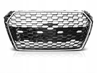 Audi A4 B9 15-19r Rs4 Style Chrómová predná mriežka BLK