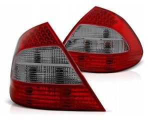 Led svetlá mercedes w211 02-06 červený dym led fk