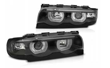 Svetlomety Bmw E38 94-01 Ringi 3d Led Black