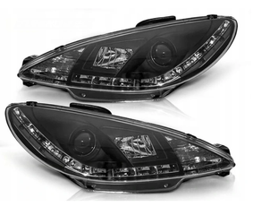 Svetlomety Peugeot 206 98-02 Denné svetlo čierne