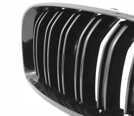 BMW F32 M4-STYLE čierna lesklá obličková mriežka