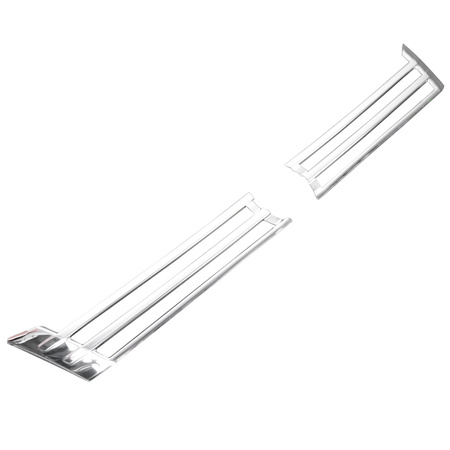 Lišty prednej masky VW VOLKSWAGEN CADDY 2010-2015 | OCEL | CHROME