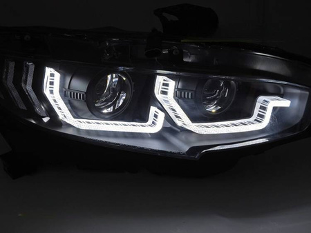 Svetlomety pre Honda Civic X '16-'21 čierne LED