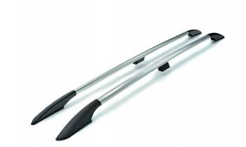 Lišty na strešný nosič pre VW Volkswagen Caddy 2003-2020 krátke chrómové