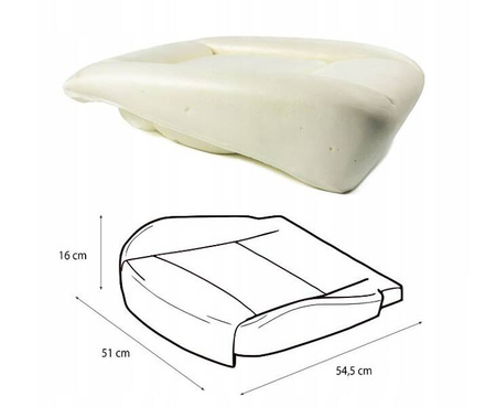 Penová špongia na sedáky RENAULT TRAFIC II 2001-2014