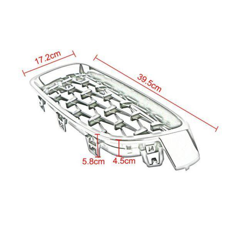 MRIEŽKA (OBLIČKOVÁ) BMW F30/F31 DIAMEND LOOK BLACK