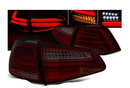 LED svetlá Vw Golf VII 7 13- červený dym led bar