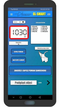 Merač farby GL-PRO-SMART-FAZ Android / iOS