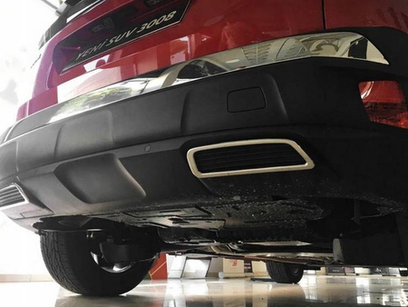 Lišty zadného nárazníka Peugeot 3008 16+