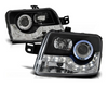 Svetlomety Fiat Panda 03- Black Led