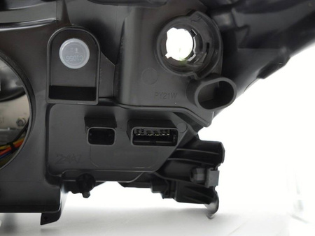 Čierny ľavý svetlomet pre Renault Laguna III