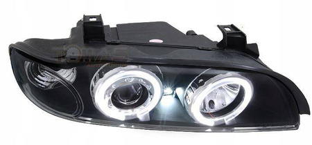 Svetlomety BMW E39 čierne krúžky