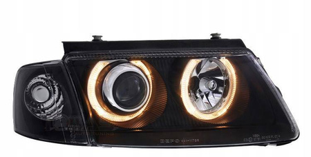 VW Passat B5 3B BLACK RINGI svetlomety