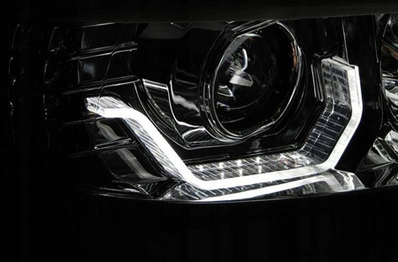 BMW E90 E91 05-08 viedol chrómové krúžky 3d lampy