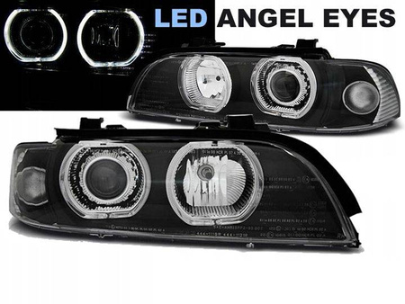Svetlomety BMW E39 95-03 Black Ring LED Depo