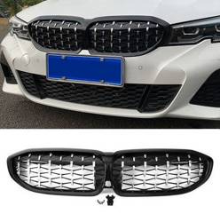 MRIEŽKA BMW 3ER G20 G21 19-20 DIAMANT CHRÓM ČIERNA