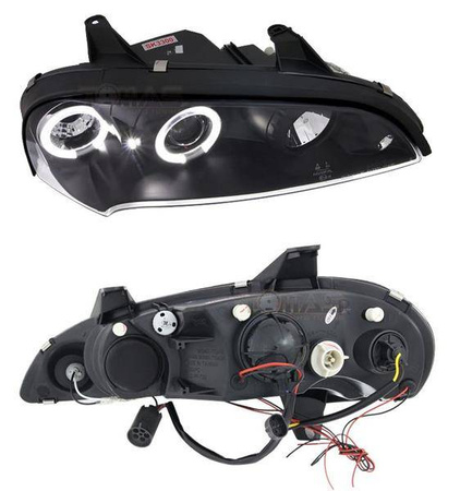 Svetlomety Opel Tigra BLACK RINGI