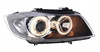 Svetlomety BMW E90/E91 BLACK RINGI