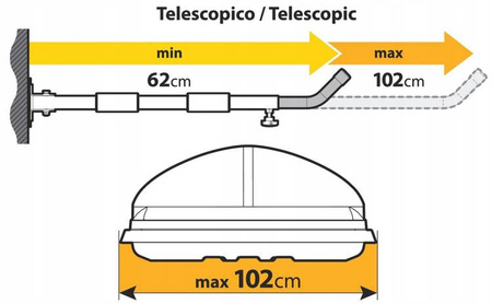 Horizontálny držiak strešného boxu