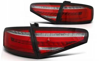 LED r-w dts svetlá pre Audi A4 B8 12-15 sedan