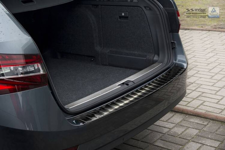 SKODA SUPERB 3 kombi Čierna ochranná krytka zadného nárazníka (lišta)