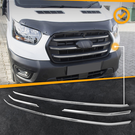 Lišty prednej masky GRILL Ford Transit 2019+