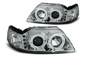 Svetlomety Ford Mustang 98-04 Ringi Chrome